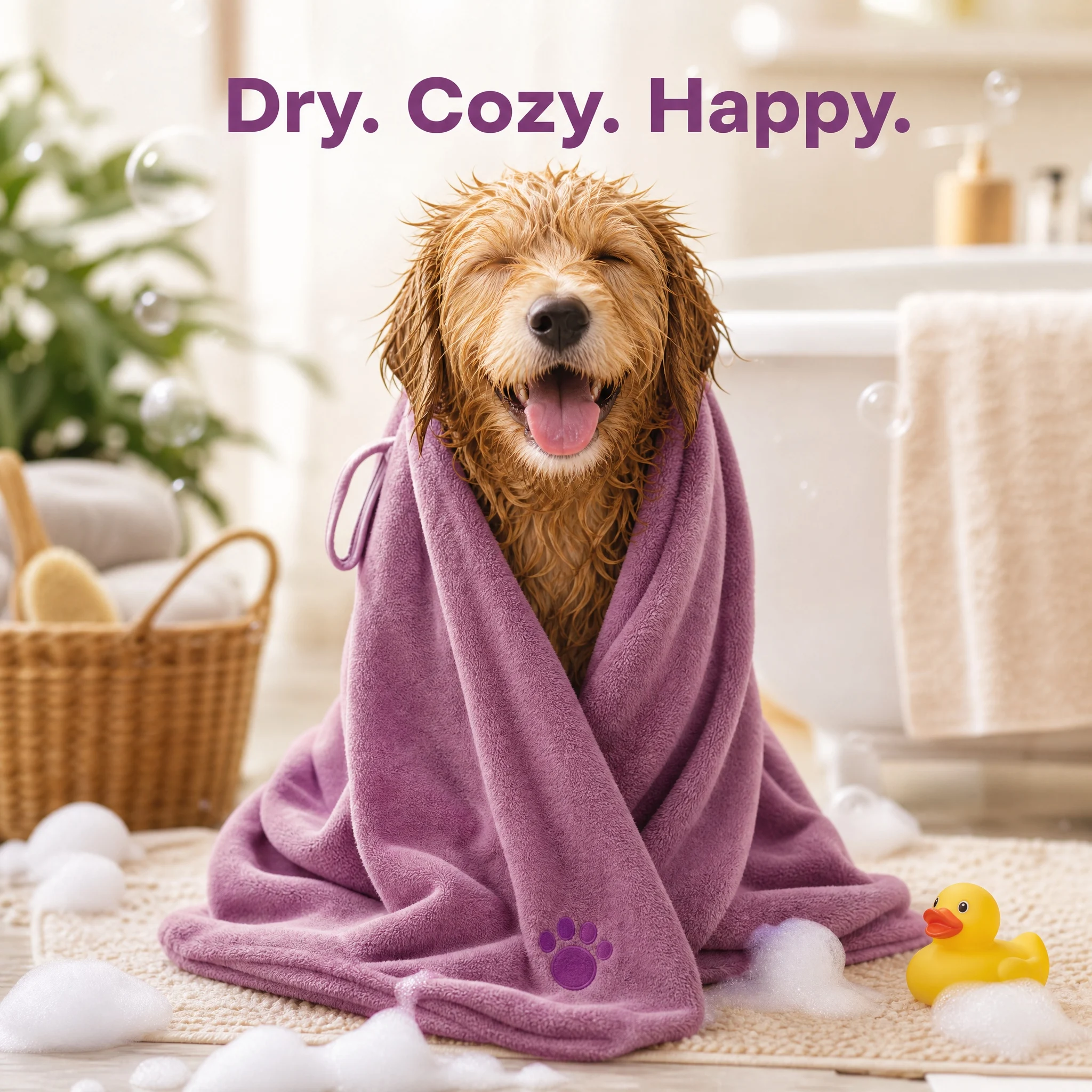 Microfiber Pet Absorbent Towels – Super Absorbent & Soft, No Deformation, Essential for Pet Bathing - Image 3